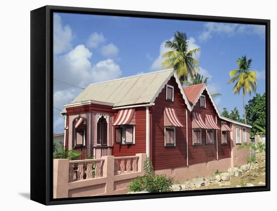 Chattel House, Speightstown, Barbados, West Indies, Caribbean, Central America-Hans Peter Merten-Framed Stretched Canvas