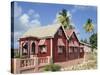 Chattel House, Speightstown, Barbados, West Indies, Caribbean, Central America-Hans Peter Merten-Stretched Canvas