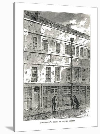 Chatterton's House in Brooke Street, 1878-null-Stretched Canvas