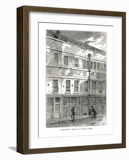 Chatterton's House in Brooke Street, 1878-null-Framed Giclee Print