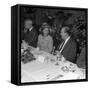 Chatting after Dinner at a Social Function at Spillers Foods, Gainsborough, Lincolnshire, 1962-Michael Walters-Framed Stretched Canvas