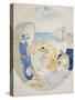 Chatting on the Danish Beach-Gerda Wegener-Stretched Canvas