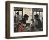 Chatting over Tea-Wu Jide-Framed Art Print