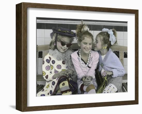 Chatty Girls-Gail Goodwin-Framed Giclee Print