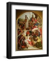 Chaucer at the Court of Edward III, 1847-1852-Ford Madox Brown-Framed Premium Giclee Print