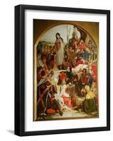 Chaucer at the Court of Edward III, 1847-1852-Ford Madox Brown-Framed Giclee Print