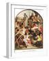 Chaucer at the Court of Edward III, c.1940s-Ford Madox Brown-Framed Giclee Print