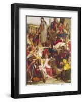 Chaucer at the Court of Edward III-Ford Madox Brown-Framed Giclee Print