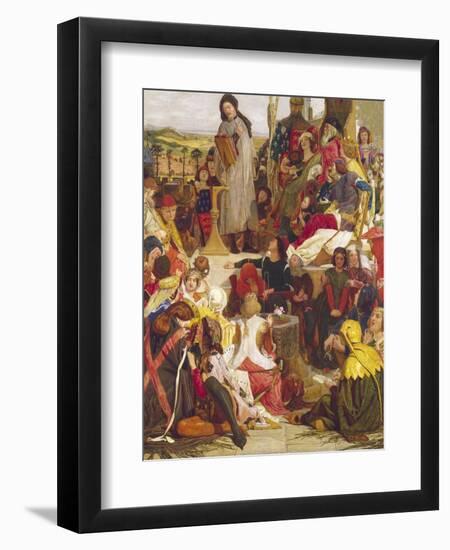 Chaucer at the Court of Edward III-Ford Madox Brown-Framed Giclee Print