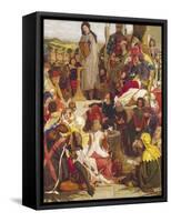 Chaucer at the Court of Edward III-Ford Madox Brown-Framed Stretched Canvas