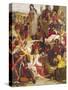 Chaucer at the Court of Edward III-Ford Madox Brown-Stretched Canvas