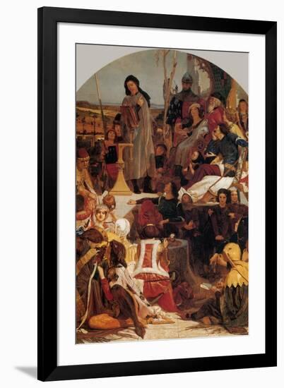 Chaucer at the Court of Edward III-Ford Madox Brown-Framed Art Print