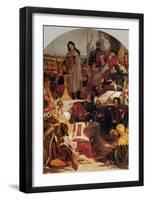 Chaucer at the Court of Edward III-Ford Madox Brown-Framed Art Print