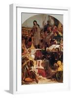 Chaucer at the Court of Edward III-Ford Madox Brown-Framed Art Print