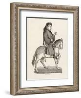 Chaucer Depicted as the Narrator of the Tales-null-Framed Art Print