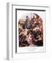 Chaucer Reading to King Edward III-Ford Madox Brown-Framed Giclee Print