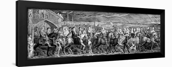 Chaucer's Canterbury Pilgrims, 1810-William Blake-Framed Giclee Print