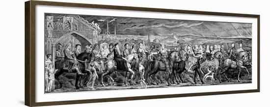 Chaucer's Canterbury Pilgrims, 1810-William Blake-Framed Premium Giclee Print