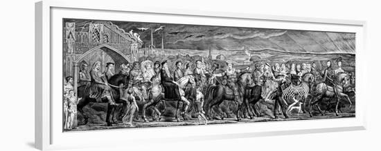 Chaucer's Canterbury Pilgrims, 1810-William Blake-Framed Premium Giclee Print