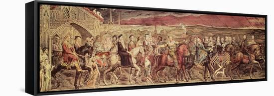 Chaucer's Canterbury Pilgrims, Engraved and Pub. by the Artist, 1810-William Blake-Framed Stretched Canvas