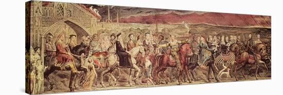 Chaucer's Canterbury Pilgrims, Engraved and Pub. by the Artist, 1810-William Blake-Stretched Canvas