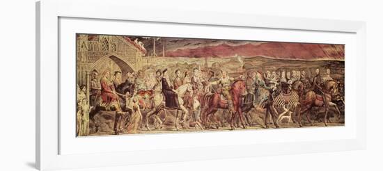 Chaucer's Canterbury Pilgrims, Engraved and Pub. by the Artist, 1810-William Blake-Framed Giclee Print