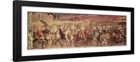 Chaucer's Canterbury Pilgrims, Engraved and Pub. by the Artist, 1810-William Blake-Framed Giclee Print