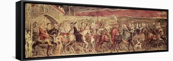 Chaucer's Canterbury Pilgrims, Engraved and Pub. by the Artist, 1810-William Blake-Framed Stretched Canvas