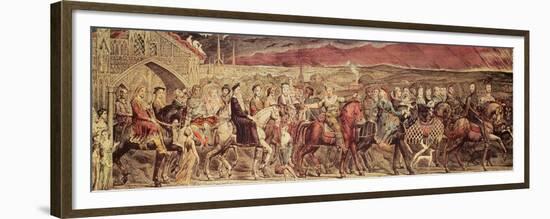 Chaucer's Canterbury Pilgrims, Engraved and Pub. by the Artist, 1810-William Blake-Framed Giclee Print