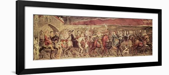 Chaucer's Canterbury Pilgrims, Engraved and Pub. by the Artist, 1810-William Blake-Framed Giclee Print