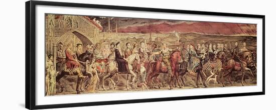 Chaucer's Canterbury Pilgrims, Engraved and Pub. by the Artist, 1810-William Blake-Framed Giclee Print