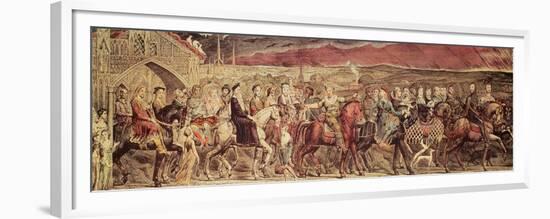 Chaucer's Canterbury Pilgrims, Engraved and Pub. by the Artist, 1810-William Blake-Framed Giclee Print