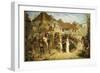 Chaucer's Canterbury Pilgrims, Tabard Inn-Edward Henry Corbould-Framed Giclee Print