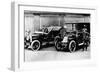 Chauffeurs with a 1906 Daimler and Renault, C1906-null-Framed Photographic Print