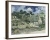 Chaumes de Cordeville à Auvers-sur-Oise-Vincent van Gogh-Framed Giclee Print