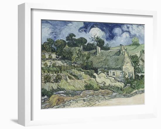 Chaumes de Cordeville à Auvers-sur-Oise-Vincent van Gogh-Framed Giclee Print