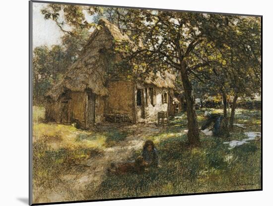 Chaumiere, Normande, 1900-Léon Augustin L'hermitte-Mounted Giclee Print