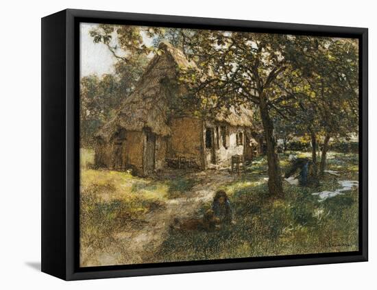Chaumiere, Normande, 1900-Léon Augustin L'hermitte-Framed Stretched Canvas