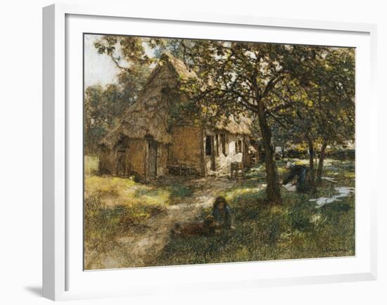 Chaumiere, Normande, 1900-Léon Augustin L'hermitte-Framed Giclee Print