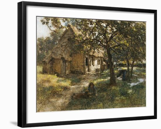 Chaumiere, Normande, 1900-Léon Augustin L'hermitte-Framed Giclee Print