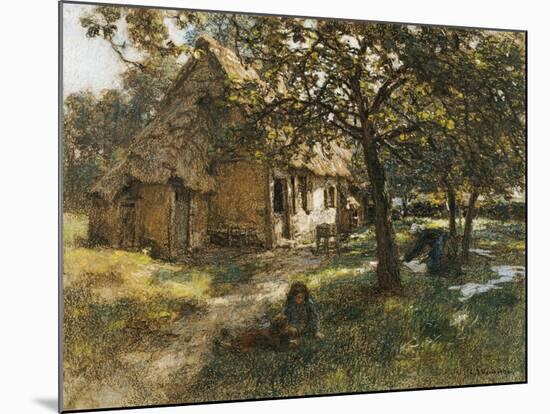 Chaumiere, Normande, 1900-Léon Augustin L'hermitte-Mounted Giclee Print