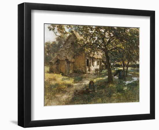 Chaumiere, Normande, 1900-Léon Augustin L'hermitte-Framed Premium Giclee Print