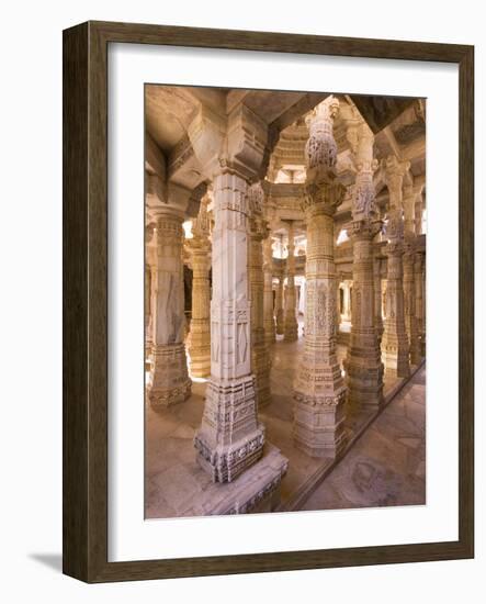Chaumukha Temple, Ranakpur, Rajasthan, India, Asia-Ben Pipe-Framed Photographic Print