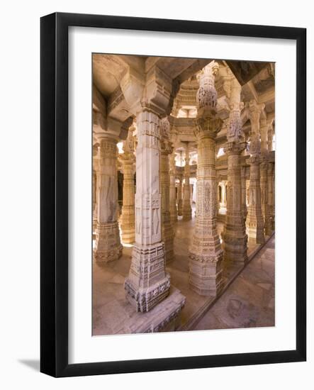 Chaumukha Temple, Ranakpur, Rajasthan, India, Asia-Ben Pipe-Framed Photographic Print