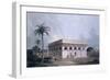 Chaunsath Khamba, Nizamuddin, New Delhi (Coloured Aquatint)-Thomas Daniell-Framed Giclee Print