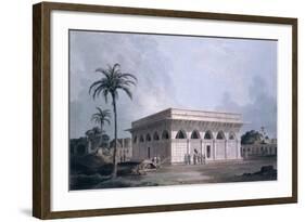 Chaunsath Khamba, Nizamuddin, New Delhi (Coloured Aquatint)-Thomas Daniell-Framed Giclee Print