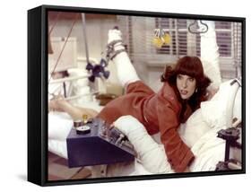 Chaussette surprise by Jean-Fran?oisDavy with Bernadette lafont, 1978 (photo)-null-Framed Stretched Canvas