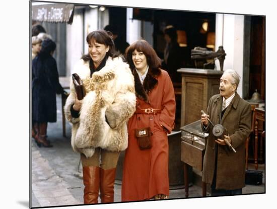 Chaussette surprise by Jean-Fran?oisDavy with Bernadette lafont and Anna karina, 1978 (photo)-null-Mounted Photo