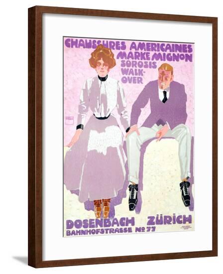 Chausshres Americaines, Mark Mignon--Framed Giclee Print
