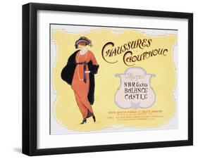 Chaussures Caoutchouc Advertisement-null-Framed Giclee Print